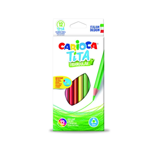 Carioca: Tita háromszög színes ceruza 12db-os