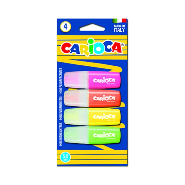 Színes mini szövegkiemelő szett 4db-os - Carioca