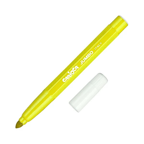 Carioca: Lemosható Jumbo filctoll citromsárga színben 1db