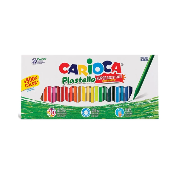 Plastello zsírkréta 30 db-os szett - Carioca
