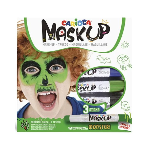 Carioca Maskup: Szörny arcfestő szett 3 színnel