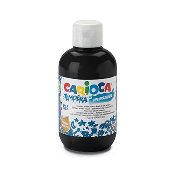 Carioca: Fekete tempera 250ml