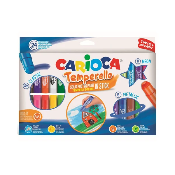 Színes 24 db-os temporello szett - Carioca