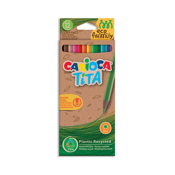 Tita Eco Family színes ceruza 12db-os szett - Carioca