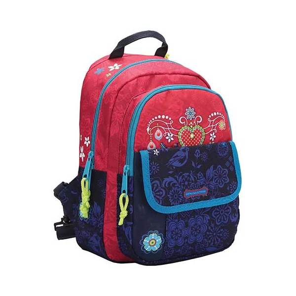 Catalina Estrada free time iskolatáska, hátizsák piros-kék