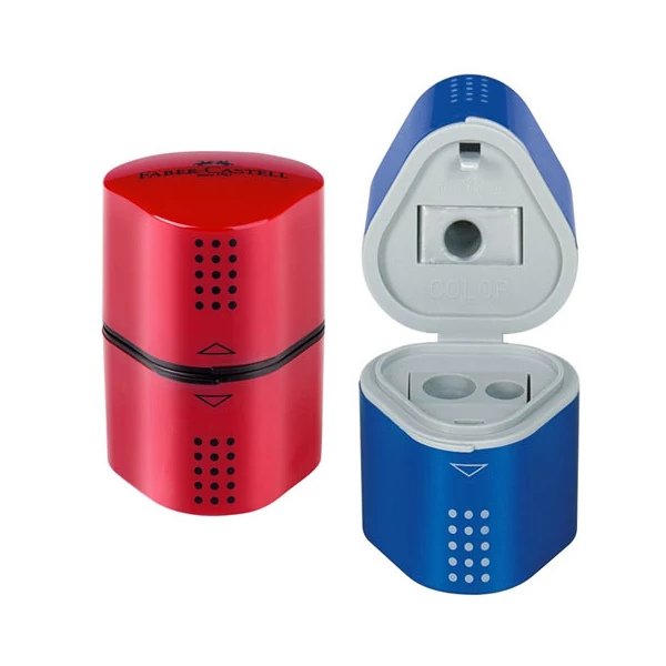 Faber-Castell: Grip tárolós tripla hegyező színes