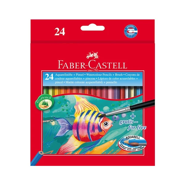 Faber-Castell: Halas aquarell színes ceruza 24db-os