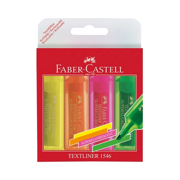 Faber-Castell: Superfluorescent szövegkiemelő szett 4db-os