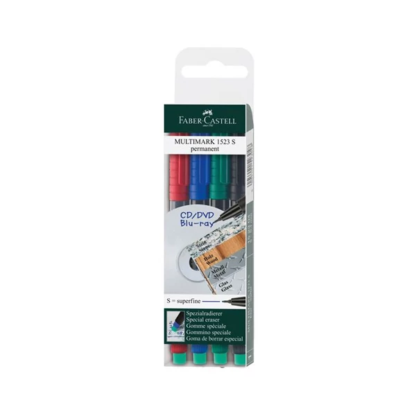 Faber-Castell: Multimark alkoholos filc S 0,4mm-es 4db-os készlet