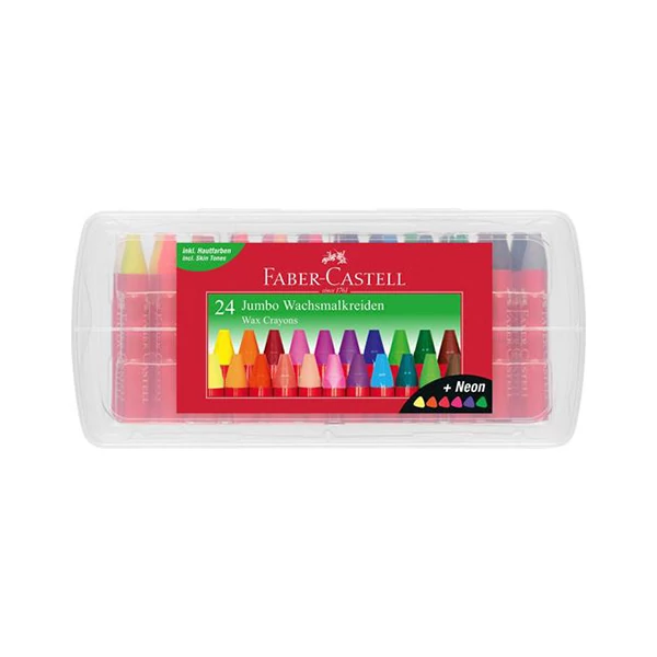 Faber-Castell: Jumbo háromszögletű zsírkréta 24db-os szett