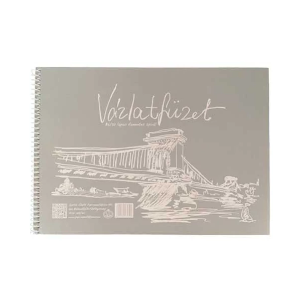 Lady famentes spirálozott vázlatfüzet B/5 32 lapos