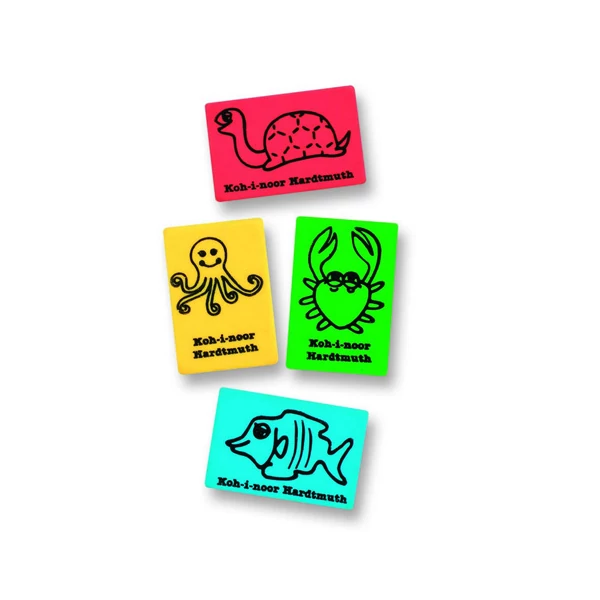ICO: plasztik radír tengeri állatokkal Koh-I-Noor
