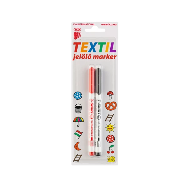 ICO: Fekete-piros textilfilc 1,5mm