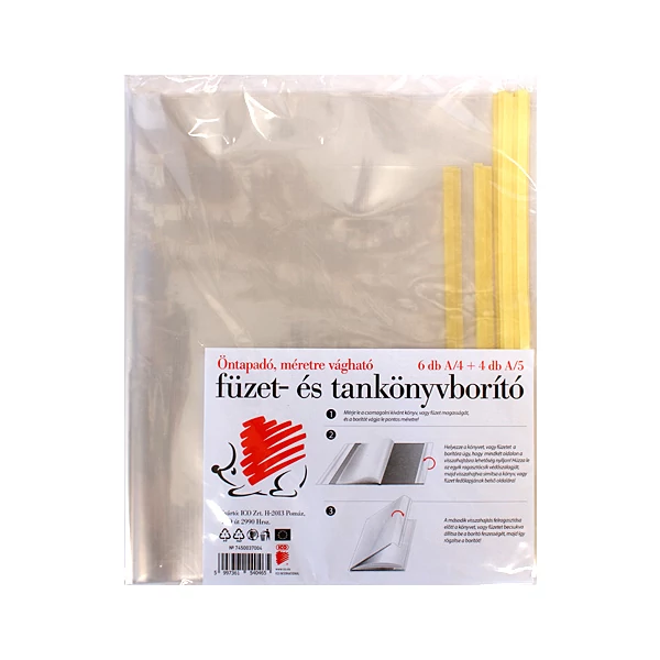 ICO: Süni füzet- és tankönyvborító szett 6db A/4 és 4db A/5