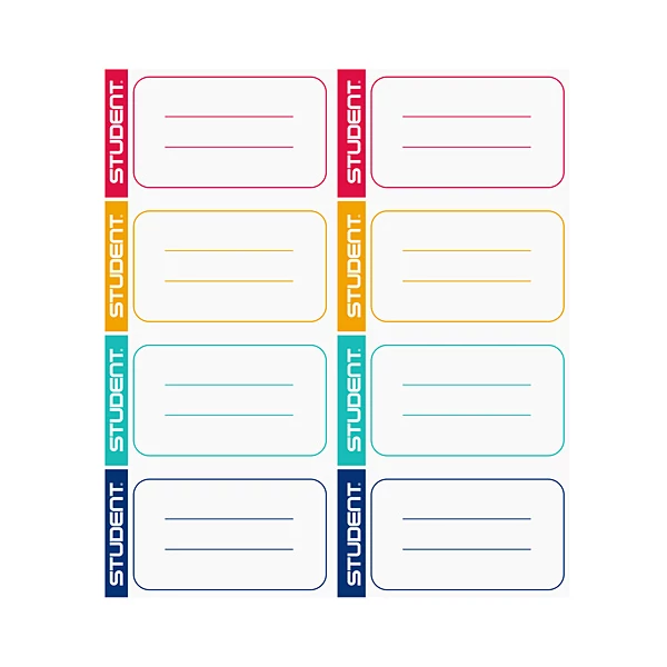 Student füzetcímke 8db