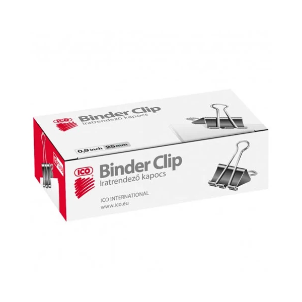 ICO: Binder csipesz 25mm 12db-os doboz