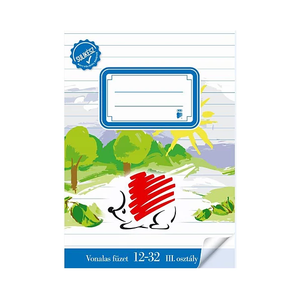 ICO: SÜNI 3. osztályos sulikész bekötött vonalas füzet A/5 12-32
