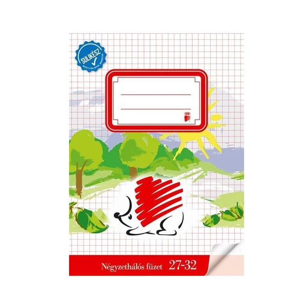 ICO: SÜNI sulikész bekötött kockás füzet A/5 27-32