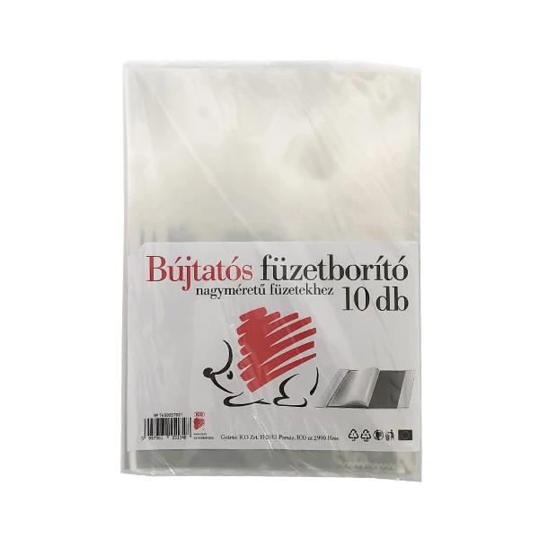 ICO: SÜNI bújtatós füzetborító nagyméretű füzetekhez A/4-es 10db-os