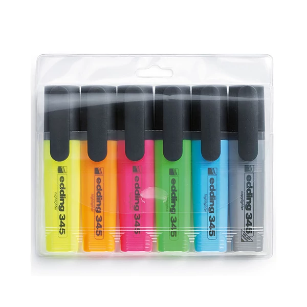 ICO: Edding 345/6 szövegkiemelő hat különféle színben
