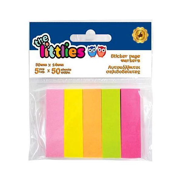 Neon Post-it 5x50db 50x14mm