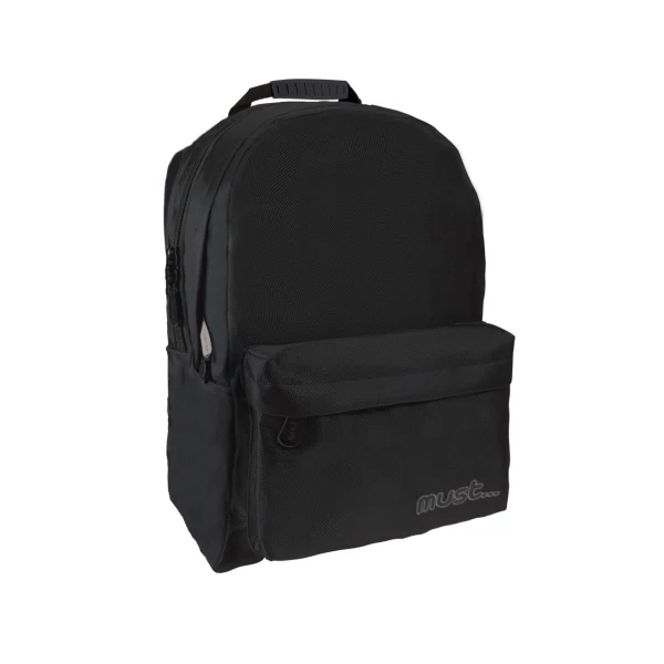 Must: Moon Jeans fekete iskolatáska, hátizsák 32x19x42cm