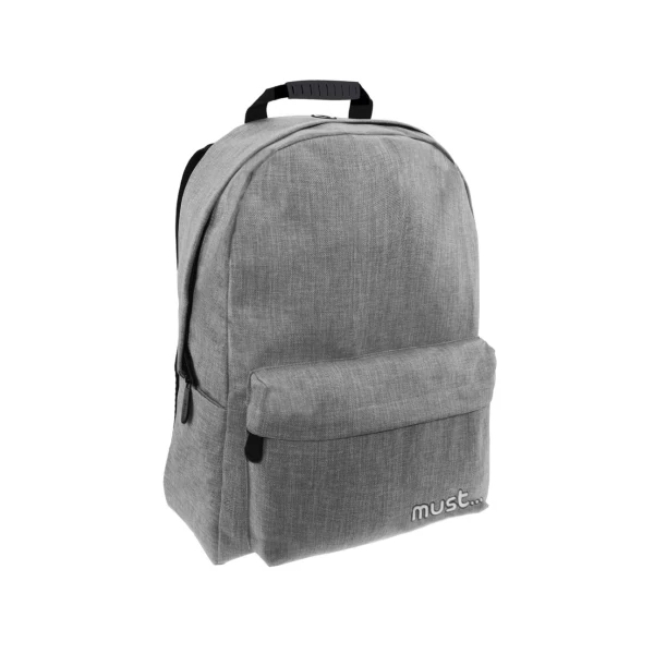 Must Jean szürke iskolatáska hátizsák 42x32x17cm