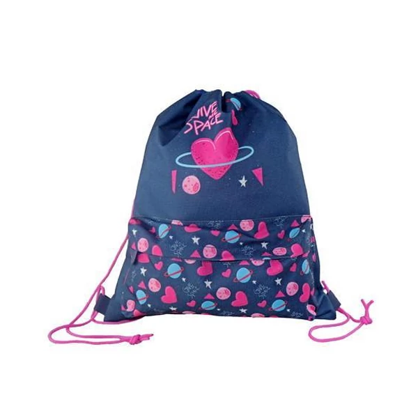 Must: Világűr és szeretet tornazsák, sportzsák 33x39cm