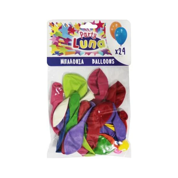 Színes lufik 24db-os csomag