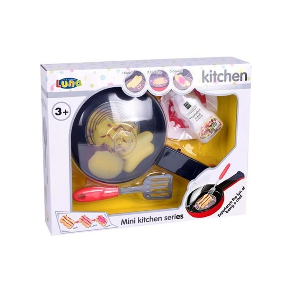 Reggeliző szett serpenyővel és kiegészítőkkel