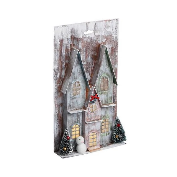 Stop & Look: Karácsonyi papírház fénnyel 17x5x30cm