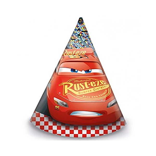 Verdák 3 papír party kalap 6db-os szett