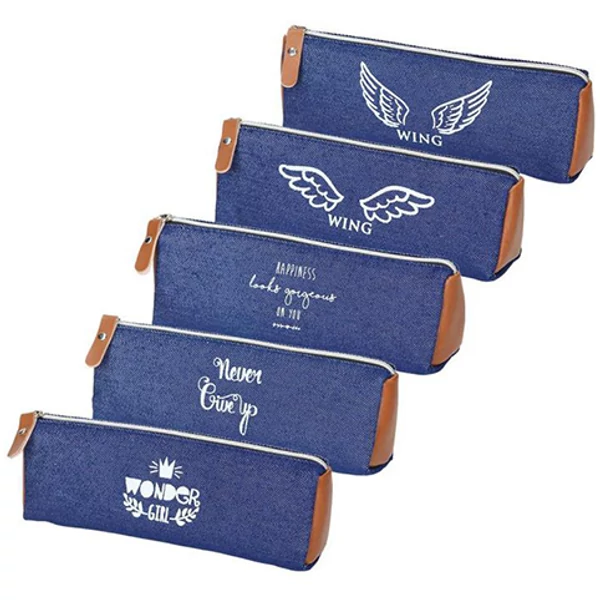 Spirit: Cruises kék színű hengeres tolltartó 5 féle mintával 19x7cm