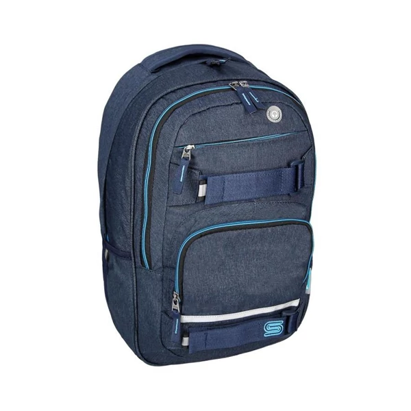 Spirit: Campus kék lekerekített iskolatáska, hátizsák