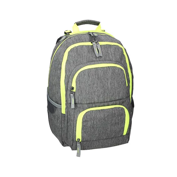 Spirit: E-Bag szürke és neon lekerekített iskolatáska, hátizsák