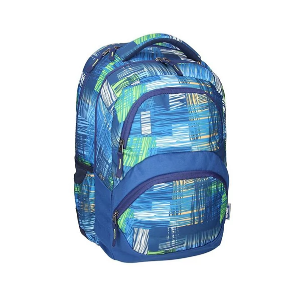 Spirit: Freedom kék mintás lekerekített iskolatáska, hátizsák