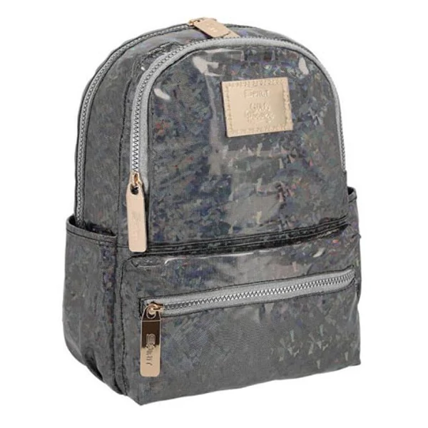 Spirit: Lizzy 01 sötétszürke lekerekített iskolatáska, hátizsák