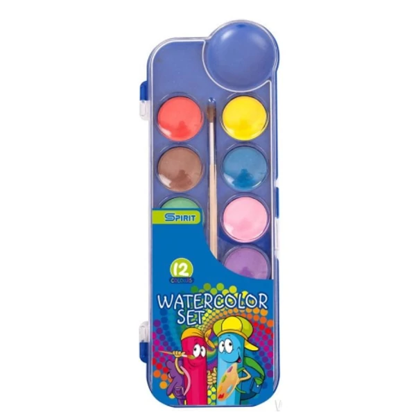 Spirit: Vízfesték 12db-os szett tálcában