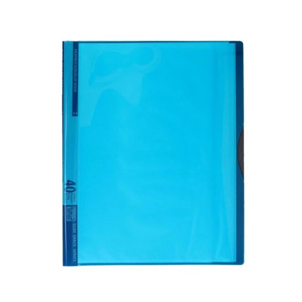 Spirit: Neon kék bemutató mappa 40 zsebes A4