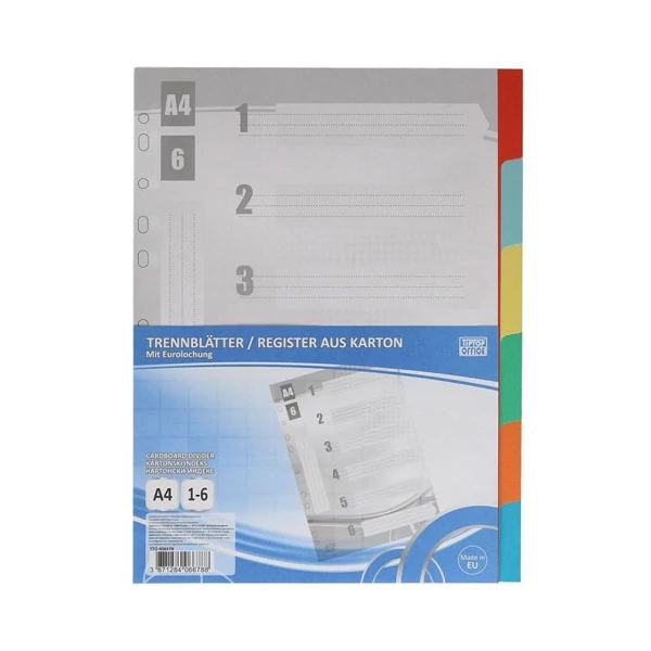 Spirit: Elválasztólap mappához 6db-os A/4-es