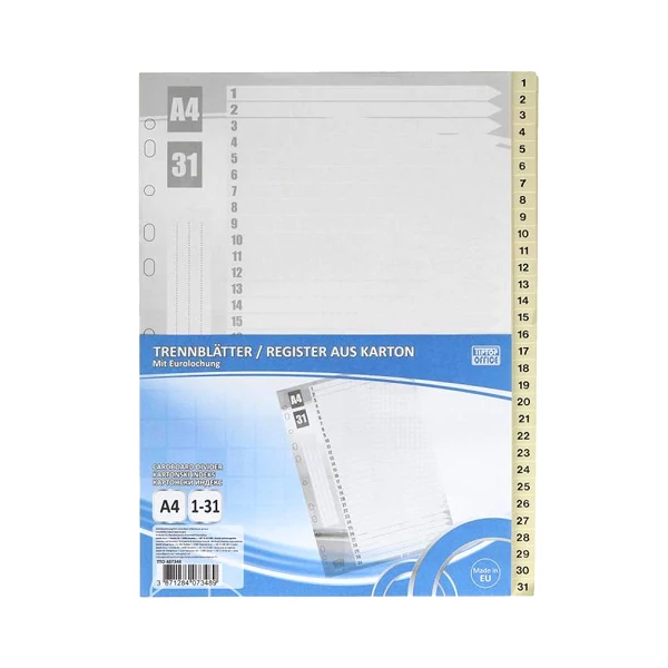 Spirit: Elválasztólap mappához 31db-os A/4-es