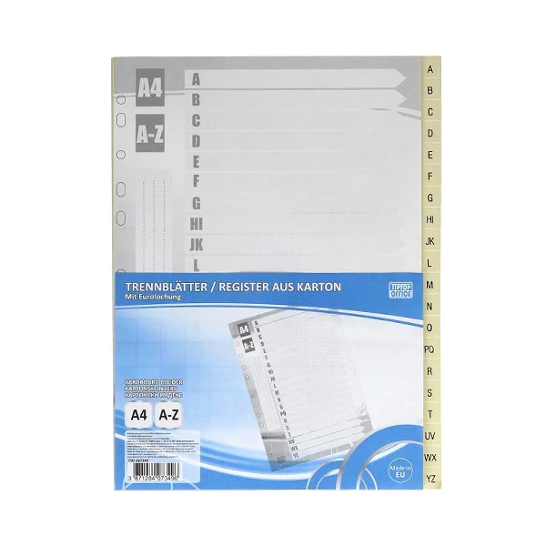 Spirit: Betűs elválasztólap mappához A/4-es