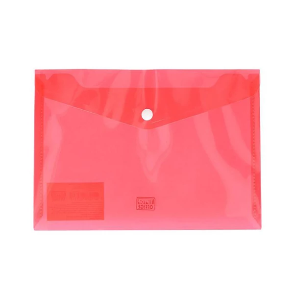 Spirit: Piros színű átlátszó irattartó mappa A/5-ös méretben