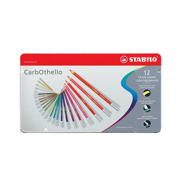 Stabilo: CarbOthello 12db-os színes ceruza szett fém dobozban