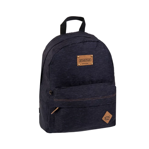 Starpak grafit színű kétrekeszes iskolatáska, hátizsák