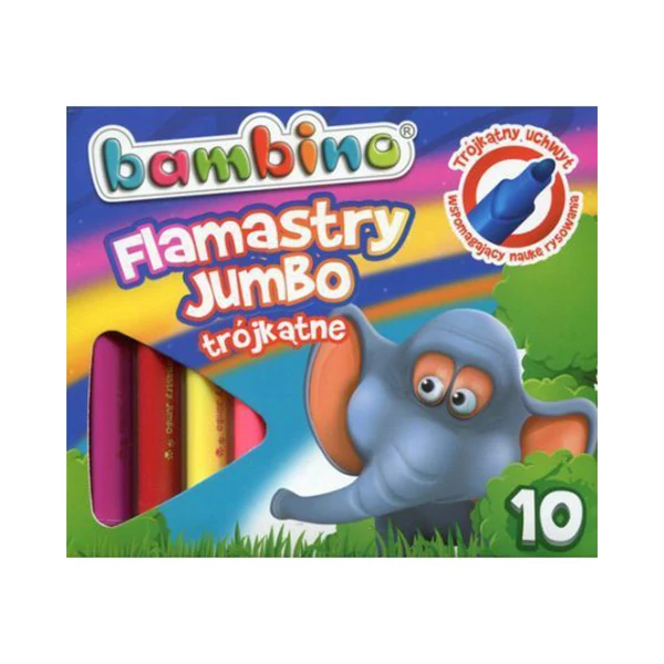 Bambino: Jumbo színes filctoll 10db-os szett