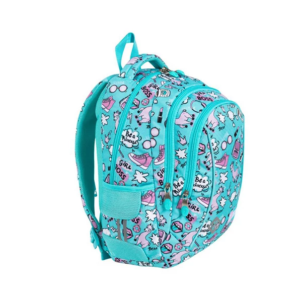 St.Right Pasztell Láma BP26 iskolatáska hátizsák 15"