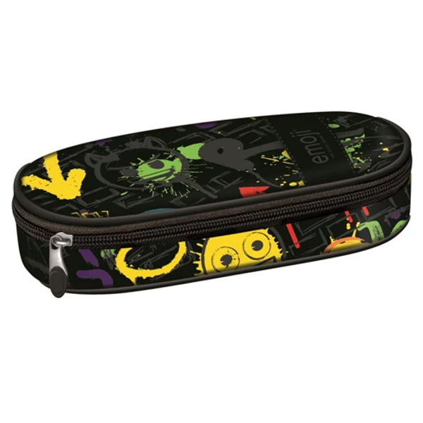 Emoji ovális tolltartó 5x20x9cm