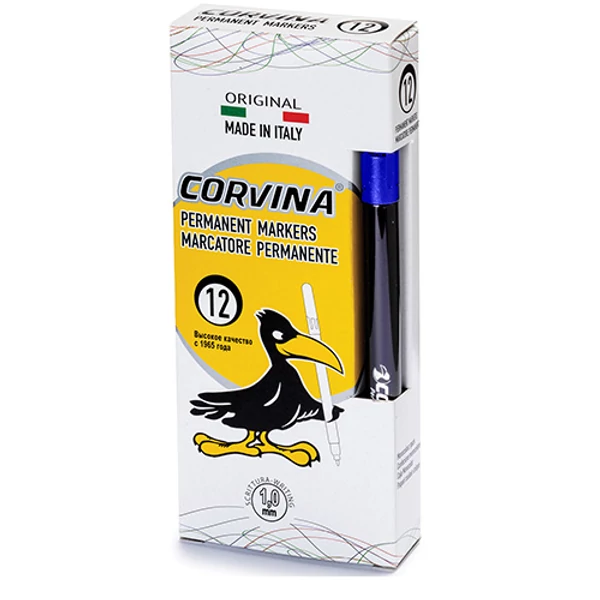 Corvina Permanent kék alkoholos tűfilc 1mm 1 db - Carioca