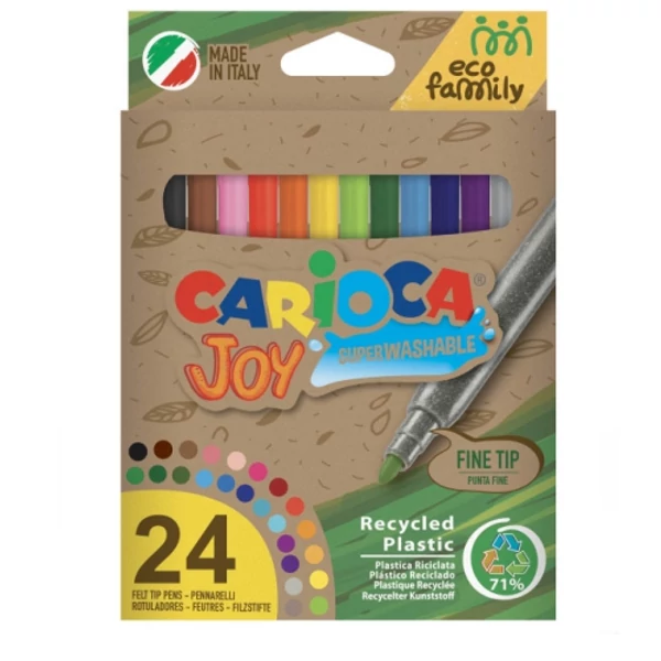Eco Family Joy 24db-os színes filctoll szett - Carioca